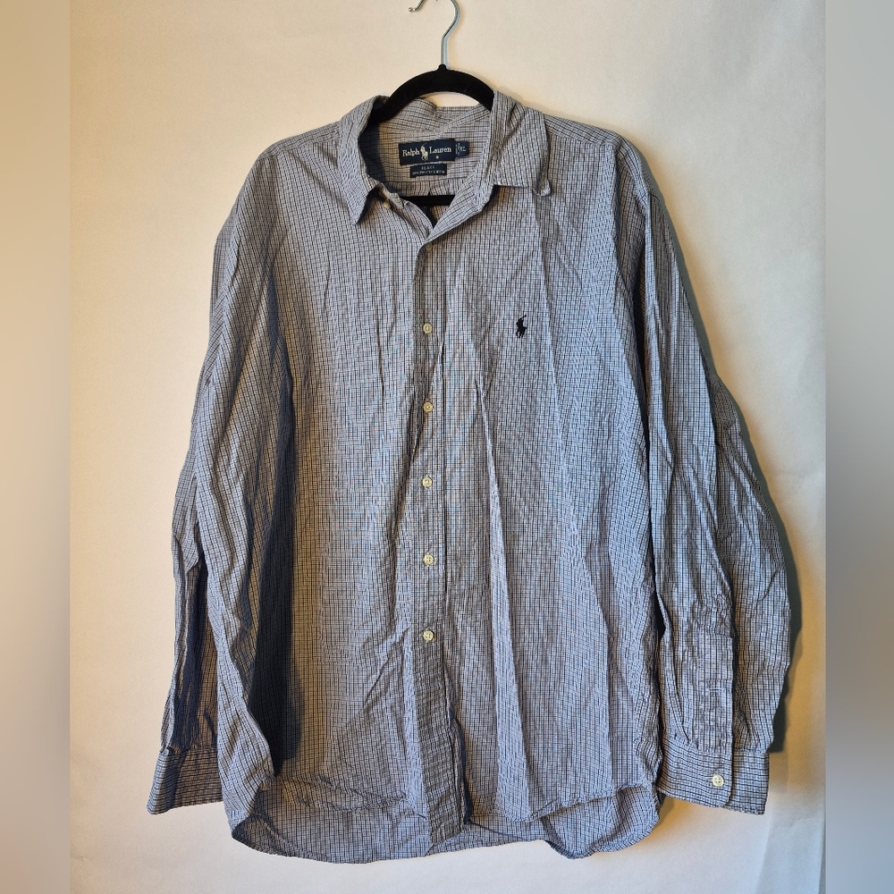 Polo by Ralph Lauren Men's Blue Checkered Shirt XL